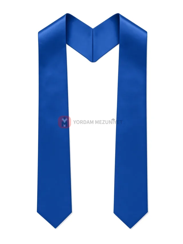 Mezuniyet Atkısı – Üçgen Uçlu, V Yaka (Model 2) – Saten