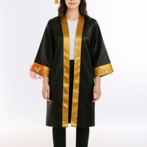 Lise Altın Sarısı Mezuniyet Kep Cübbe