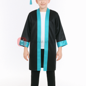 Ortaokul Turkuaz Mezuniyet Kep Cübbe