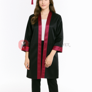 Lise Bordo Mezuniyet Kep Cübbe