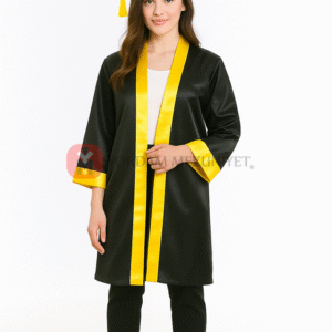 Lise Sarı Mezuniyet Kep Cübbe