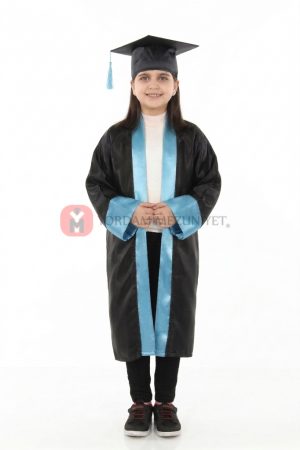 ilkokul turkuaz mezuniyet cübbesi