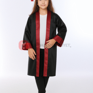 İlkokul Bordo Mezuniyet Kep Cübbe