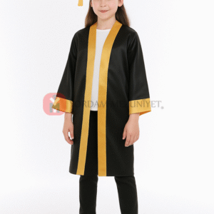 İlkokul Altın Sarısı Mezuniyet Kep Cübbe