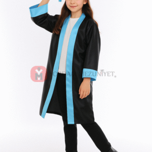 İlkokul Turkuaz Mezuniyet Kep Cübbe